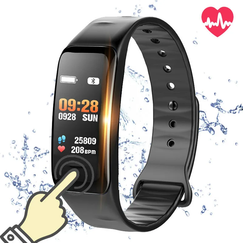 

Color Screen Smart Band Fitness Bracelet Waterproof Sport Tracker Pedometer Blood Pressure Oxygen Heart Rate Watch PK mi band 3