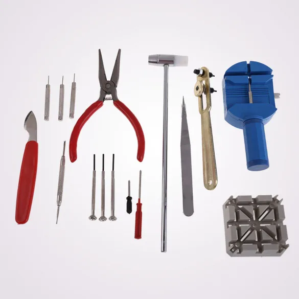 16 шт. часы открывалка Tool Kit Смотреть Repair Tool ячейки контактный Remover открывалка Ссылка Весна Бар Remover Отвертка Пинцет