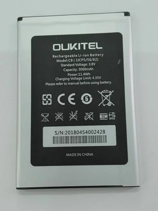 

MATCHEASY FOR Oukitel C8 Battery 100% Original 3000mAh Backup Battery Replacement For Oukitel C8 Mobile Phone