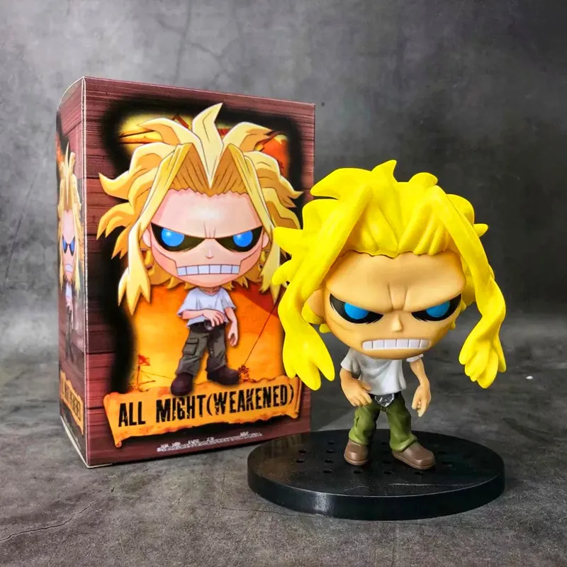 My Hero Academia Q version Hero All Might Symbol of peace ПВХ фигурка Коллекционная модель игрушечная коробка-упакованная 14 см