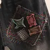 Spodnie Damskie - Jeansowe - Harem - Patchworkowe 3