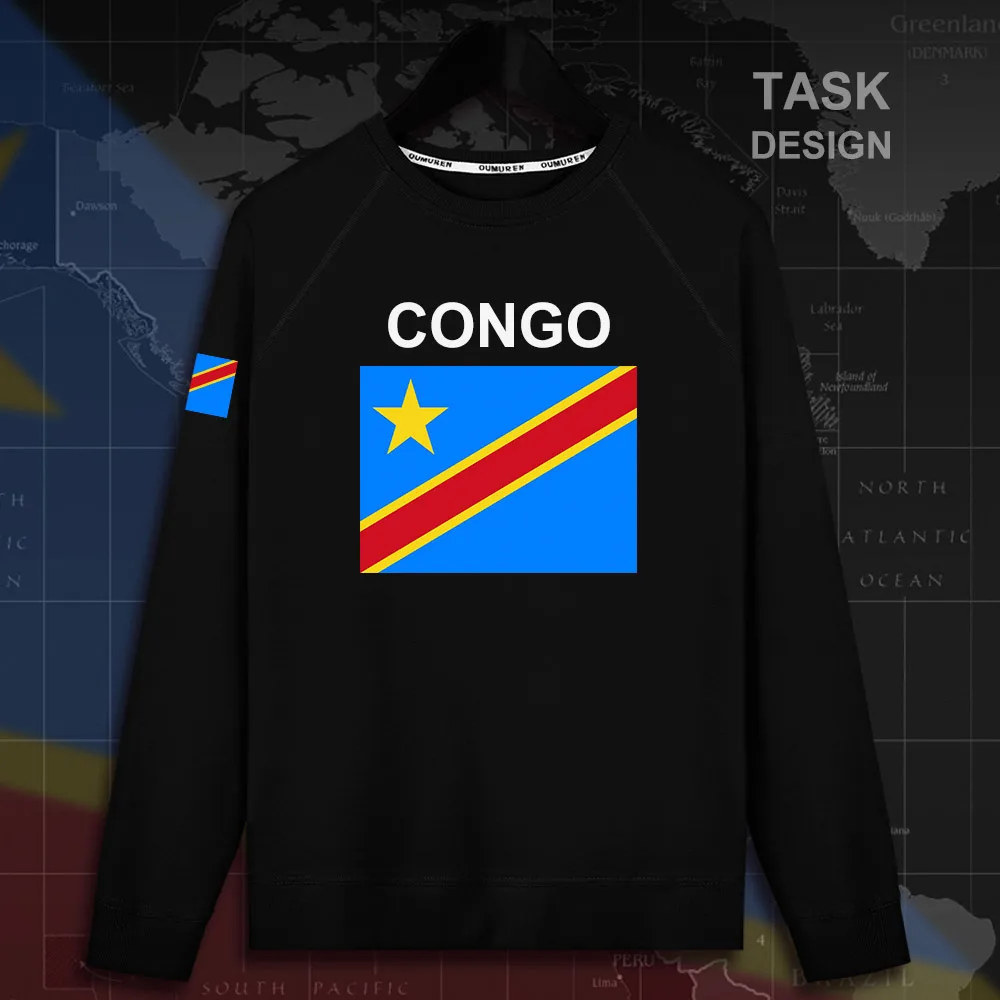 DR Congo COD DRC DROC Kinsha мужские пуловеры толстовки Мужская толстовка уличная одежда