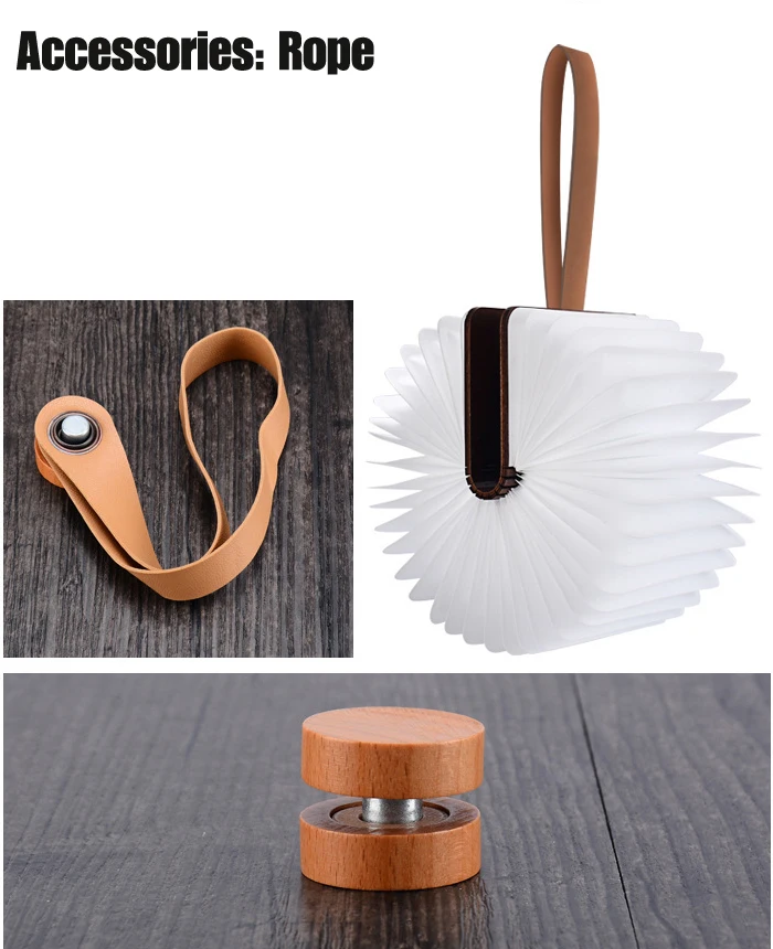 

Cortex Rope Accessory for Wooden Foldable Pages Led Book Shape Night Lighting