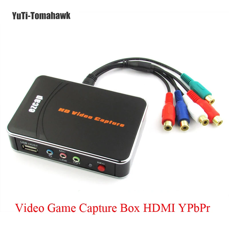 Ezcap HD видеозапись для игр 1080P HDMI YPBPR рекордер XBOX One/360 PS3 /PS4 одним нажатием кнопки без