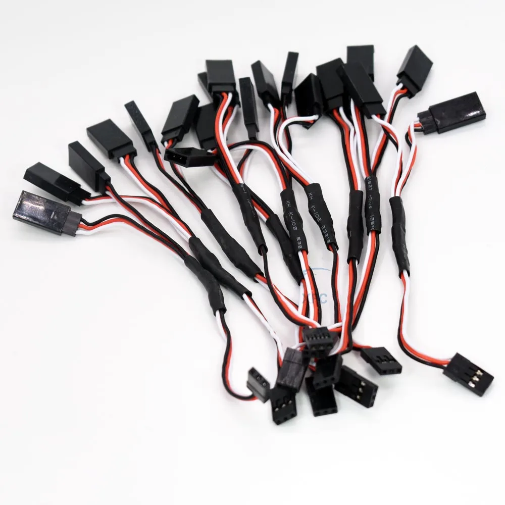 10pcs 15cm 150mm Y Splitter Servo Extension Cable Lead Wire Connector Cord JR Cord For RC Helicopter Car