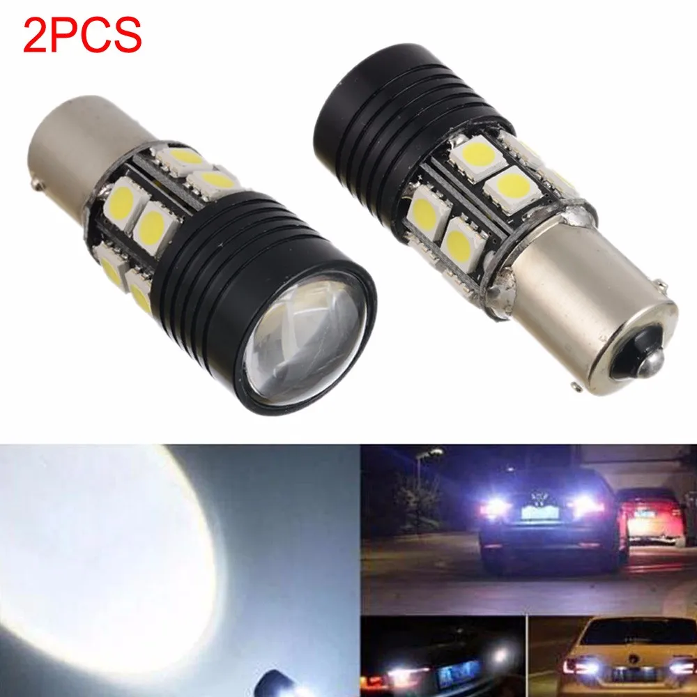 

2pcs P21W 1156 LED BA15S S25 Car Tail Backup Reverse Light Bulb 360 Degree 600LM White 6000K Super Bright Lamps