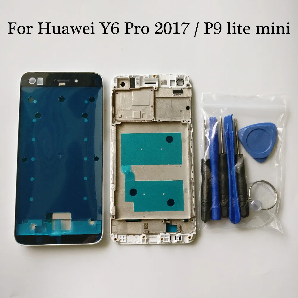 

For Huawei Y6 Pro 2017 / For Huawei P9 lite mini Front Housing Chassis Plate LCD Display Bezel Faceplate Frame Tools ( No LCD )