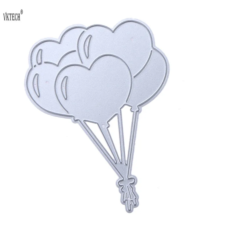 

Love Heart Balloon Metal Cutting Dies Stencils for DIY Scrapbooking/Photo Album Decorative Embossing DIY Wedding Cards Die Cut