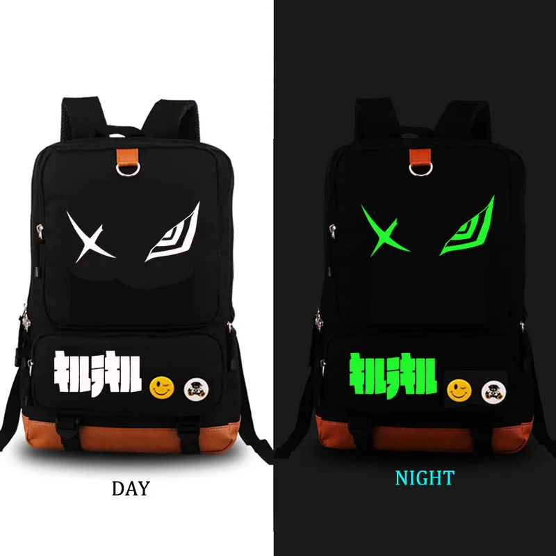 

KILL la KILL school bag cartoon noctilucous backpack student school bag Notebook backpack Daily backpack