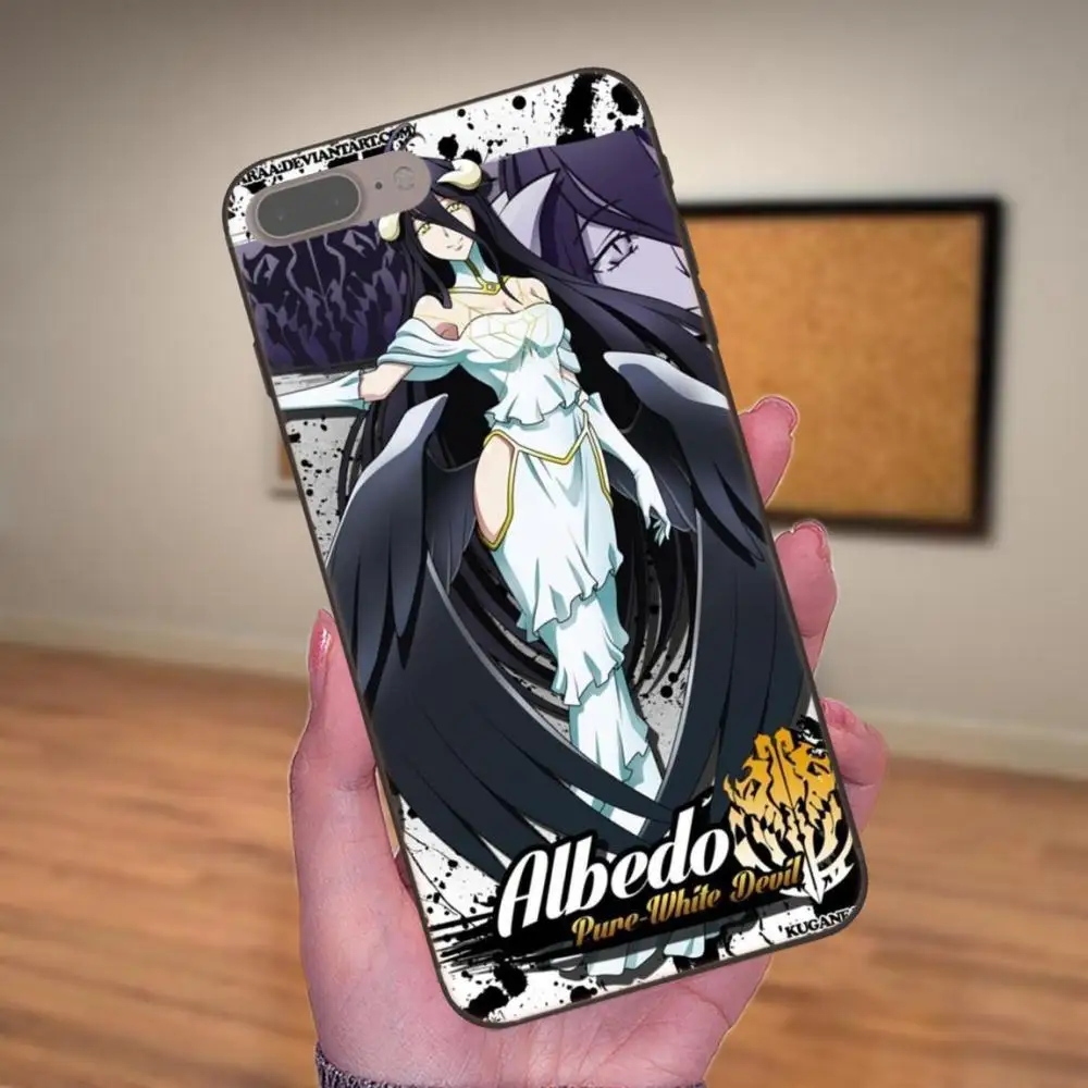 Мягкая TPU Мобильная Сексуальная аниме девушка Overlord Albedo для Xiaomi Mi Mix Max Note 2 2S 3 5X 6 6X 8 9