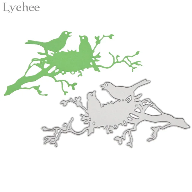 lychee couple bird metal cutting dies stencils diy scrapbooking album decorative embossing card die cutting template