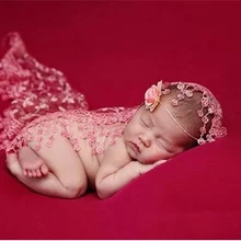 140*45 см 5 шт./партия(смешанный цвет) стрейчевая кружевная накидка новорожденный реквизит для фотосъемки ребенок душ подарок реквизит для пеленания для ребенка фото