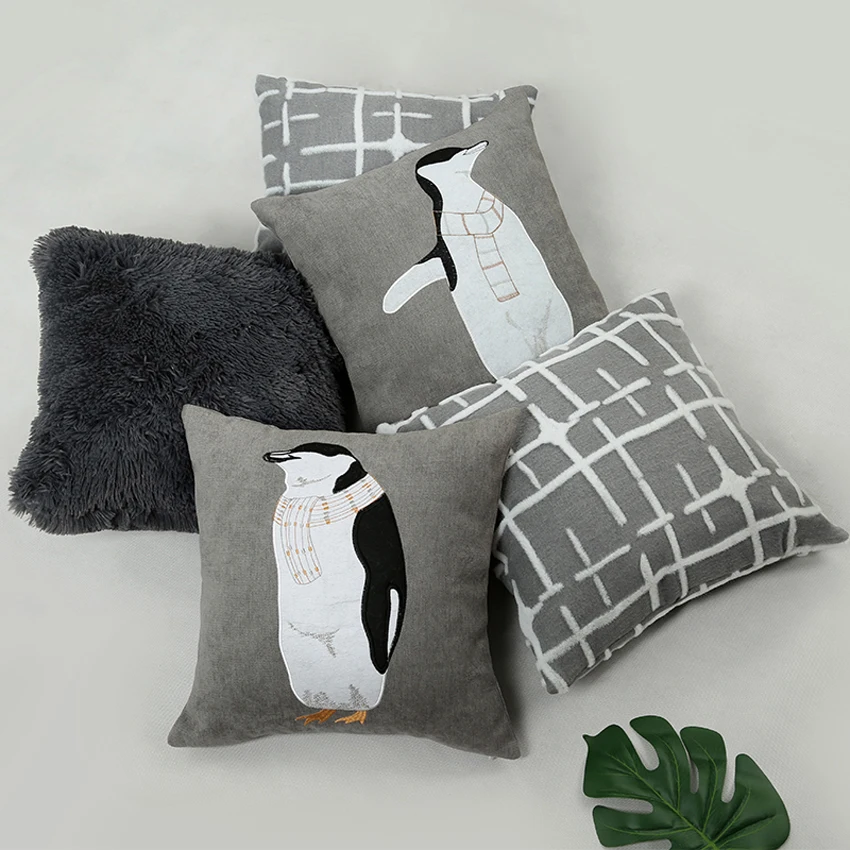 

Morden Minimalist cushion Linen flocking cushions Cute Bedroom Decorative Sofa Car Throw Pillows fashion wedding home decor