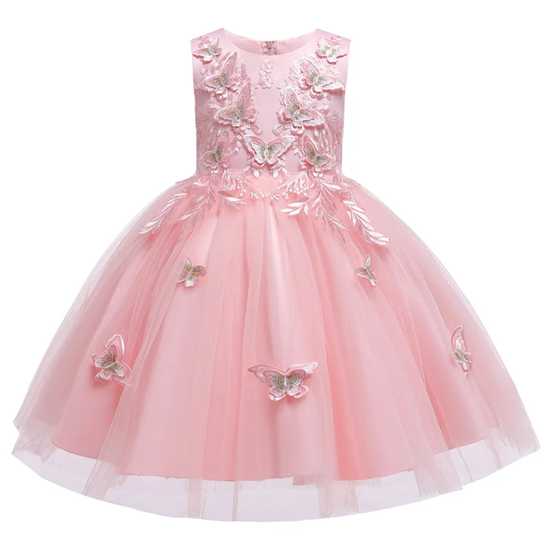 Платье для девочек с цветочным узором для свадьбы и праздника платье лето для малышей, платье принцессы для девочек Детские платья для девочек, костюм детская одежда
