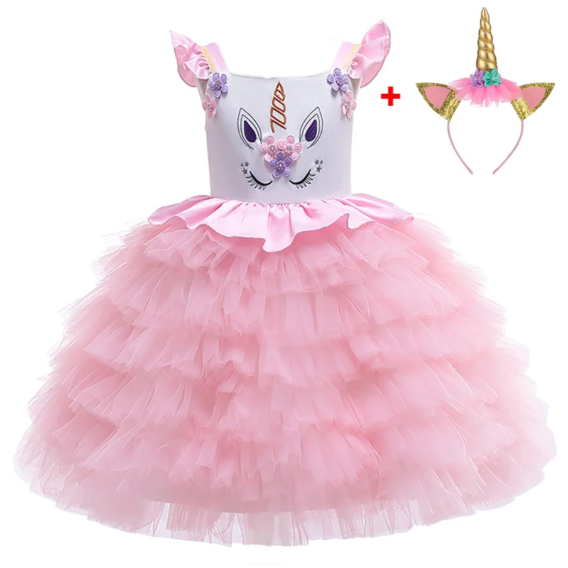

Cinderella Easter Girls Dress 2Pcs Kids Dresses For Girls Unicorn Party Dress Toddler Cosplay Princess Dresses 3 4 6 8 9 10 Year