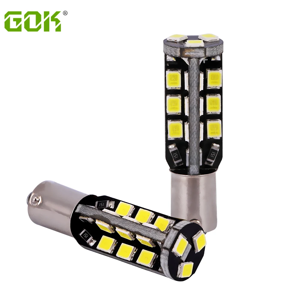 Super Bright 50pcs BA9S led light BA9S 27smd led 2835 t4w194 168 Canbus