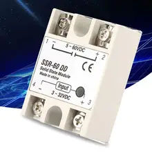 Solid State Relay SSR-60DD 60A SSR Single phase Solid State Relay 3-32V DC to 5-110V DC solid state physics simulations