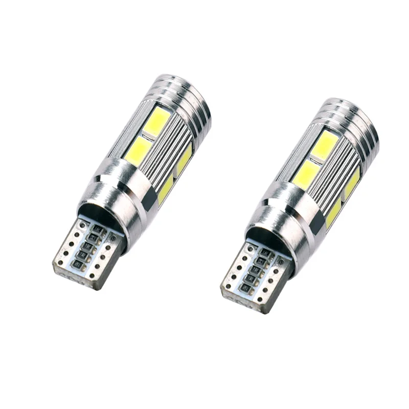 2 шт. автомобильный Стайлинг авто светодиодный T10 194 W5W Canbus 10 SMD 5630 светодиодный лампочка без ошибок светодиодные фары для парковки T10 светодиодный автомобильный боковой свет - Испускаемый цвет: White