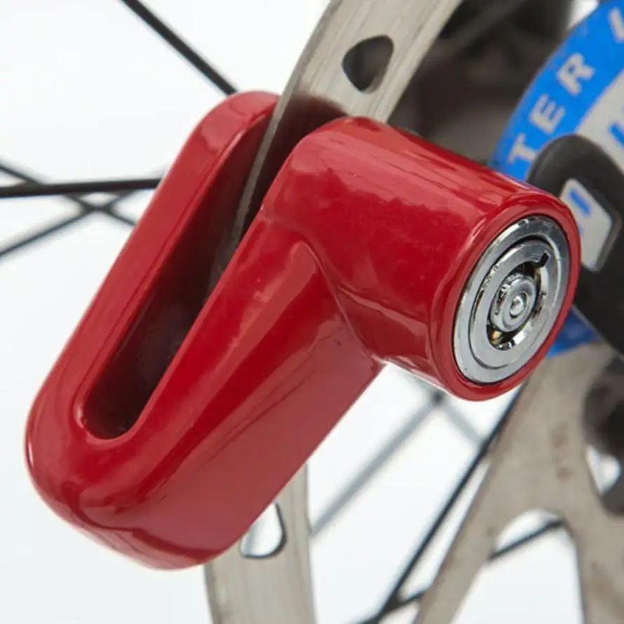 Всепогодный велосипедный замок безопасности анти-кража тяжелый мотоцикл велосипед мопед скутер дисковый тормоз ротор замок велосипед