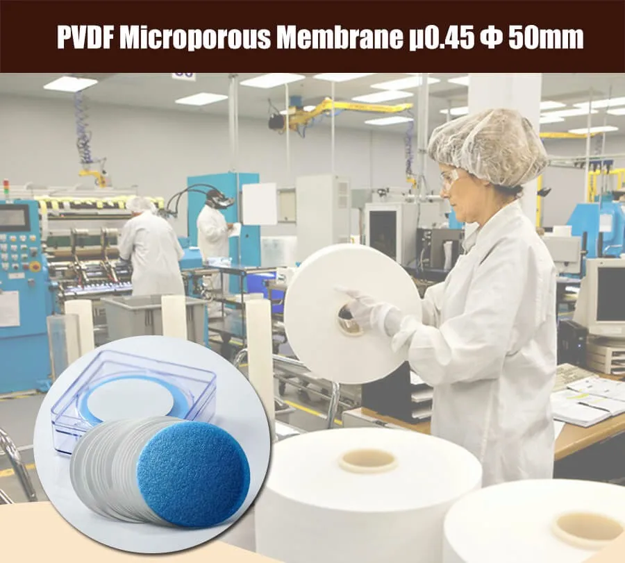 Millipore Durapore Membrane, Pvdf, 0.45um, 50mm Diameter, 1000/pk, Pvdf