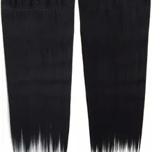 10 шт./лот Прямой зажим на синтетических волосах ломтик волос 5 клипов термостойкие Наращивание волос 24 дюйма, 100 г MIC-666