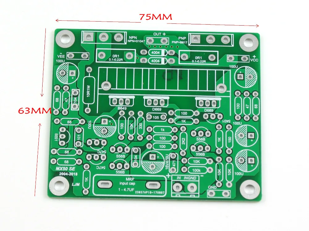 DIY комплекты 2 шт. MX50 SE 100WX2 Двухканальный аудио усилитель мощности доска