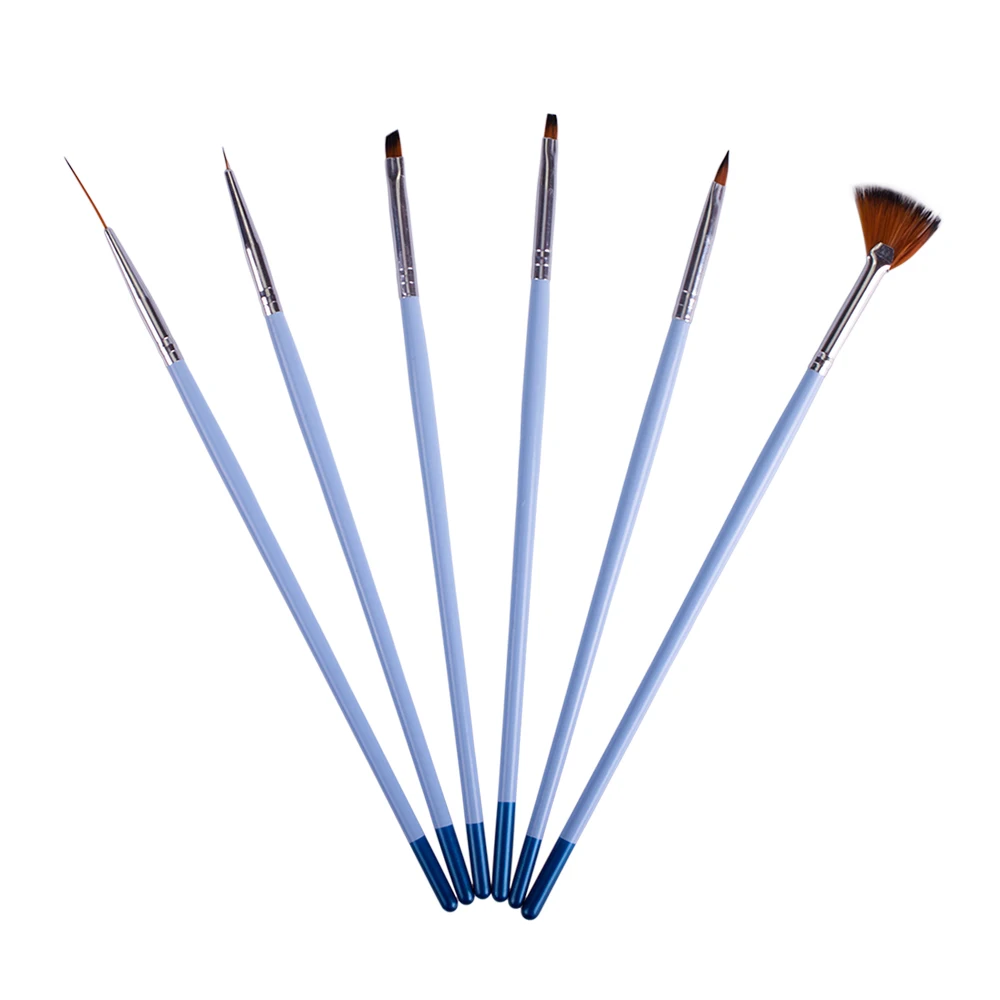 

6pcs Nail Art Beauty Drawing Painting Sets 6 Designs UV Gel Polish Tools Nail Brush Kits Liner Salon Manicure Pen CH617