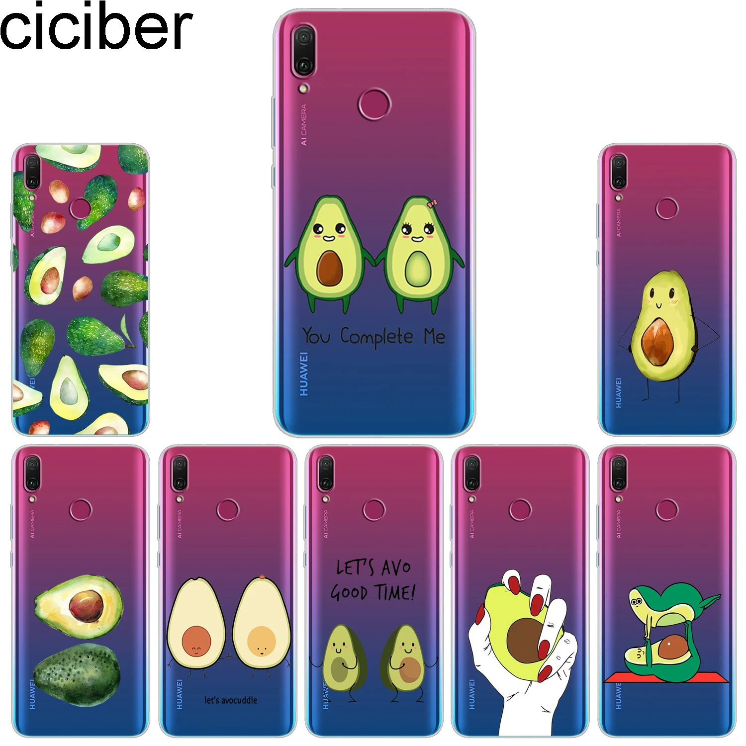 Ciciber чехол для телефона Huawei Honor 10 9 8 lite 7A 8C 8X Note V10 Play Y9 Y7 Y6 Y5 Y3 Pro Prime 2017 2018 2019 фруктовый