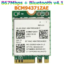 WTXUP Broadcom BCM94371ZAE 802.11AC 867 Мбит/с NGFF M2 половинного размера Mini PCi-E WiFi карта беспроводной WiFi адаптер+ Bluetooth v4.1