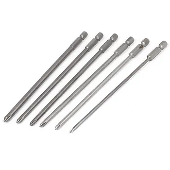

150mm Long Round Shaft Magnetic Phillips Screwdriver Bits Set 6 In 1