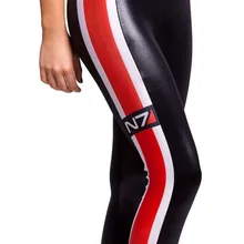 MINSUNDA/весенне-летние женские модные колготки blackmilk для девочек с логотипом Mass Effect N7, галактика, 3d принт, колготки для фитнеса, узкие брюки для дискотеки