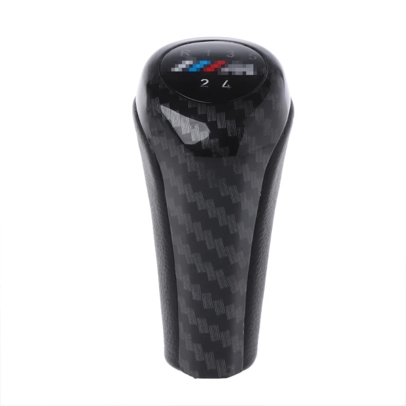 New 5 Speed Carbon Fiber Gear Shift Knob For BMW 1 3 5 6 Series X1 X3