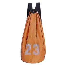 Износостойкие фиксатор шнурка футбол баскетбол сумка Training внутренний карман ткань Оксфорд открытый большой Ёмкость сетчатый рюкзак
