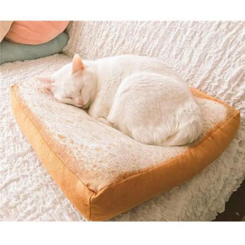 Креативная подушка для тостов, хлеба, кошек, собак, домашних животных, подушка, принадлежности для кровати, мягкая подушка, плюшевая подушка для сиденья 40x40 см