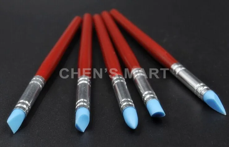 Useful Tools 5 pc 6" Fine Cake Decorating Silicone Brush Set Fondant Shaping Pen Food Cupcake Sugarcraft Styling Cake Tools