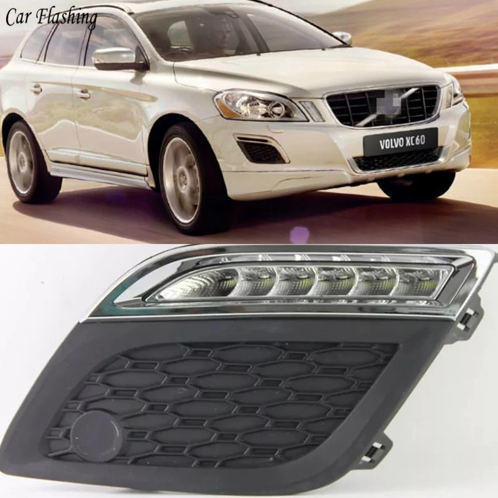 Car Flashing 1 Set 12V ABS LED DRL Daytime Running Lights Daylight For