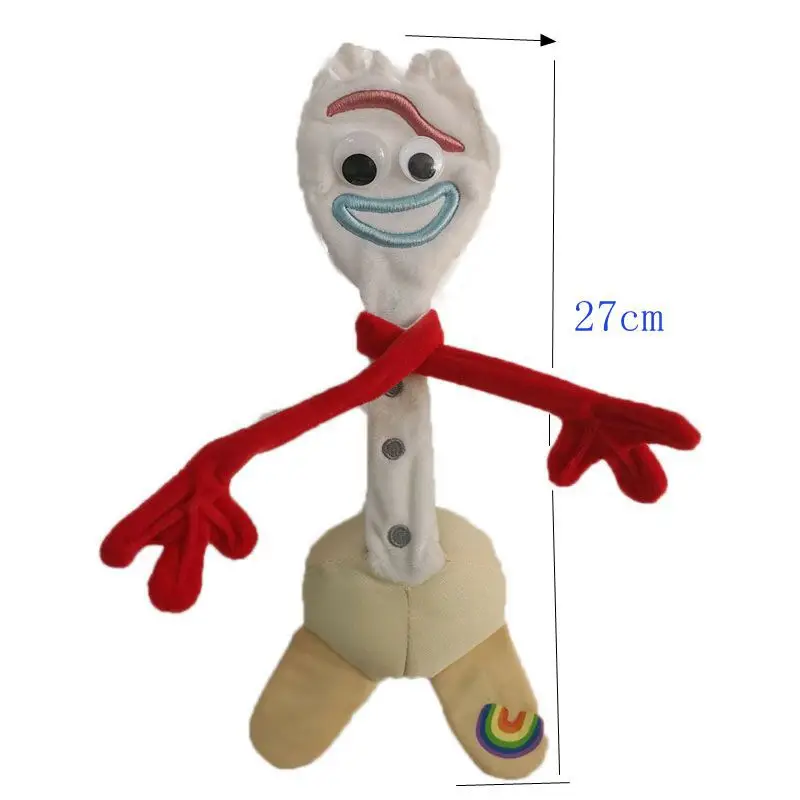 

Movie Toy Story 4 Plush Toy 27cm Forky Figure Cartoon Toy Eyes Gesture Moveable Standable Plush Stuffed Doll Kids Birthday Gift
