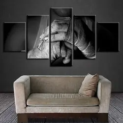 HD Современные Холст Куадрос печатные картины настенные Книги по искусству модульная плакат 5 Панель рука фотографии украшения дома