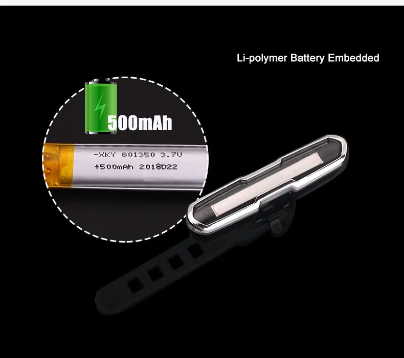 Luz traseira da bicicleta cauda lâmpada led
