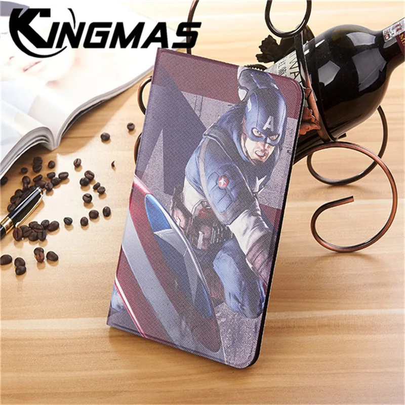 

Superman Shield Cartoon Cover Case for iPad mini 1/2/3/4 7.9 inch Ultra-thin Soft Collapsible Stand Car Wake-up PU Leather Leath