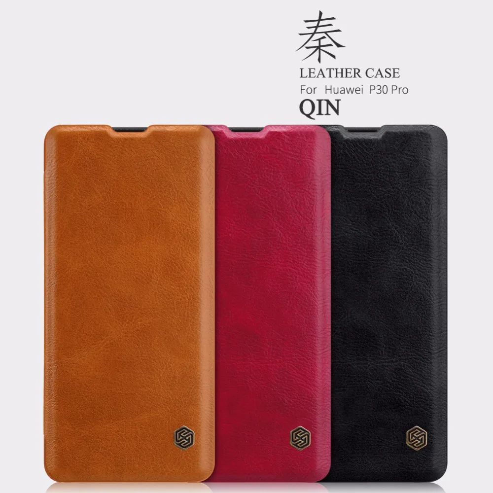 

leather case for Huawei P30 Pro Nillkin QIN Protective Card Pocket flip Cover Case for Huawei P30 Pro with Retail Package