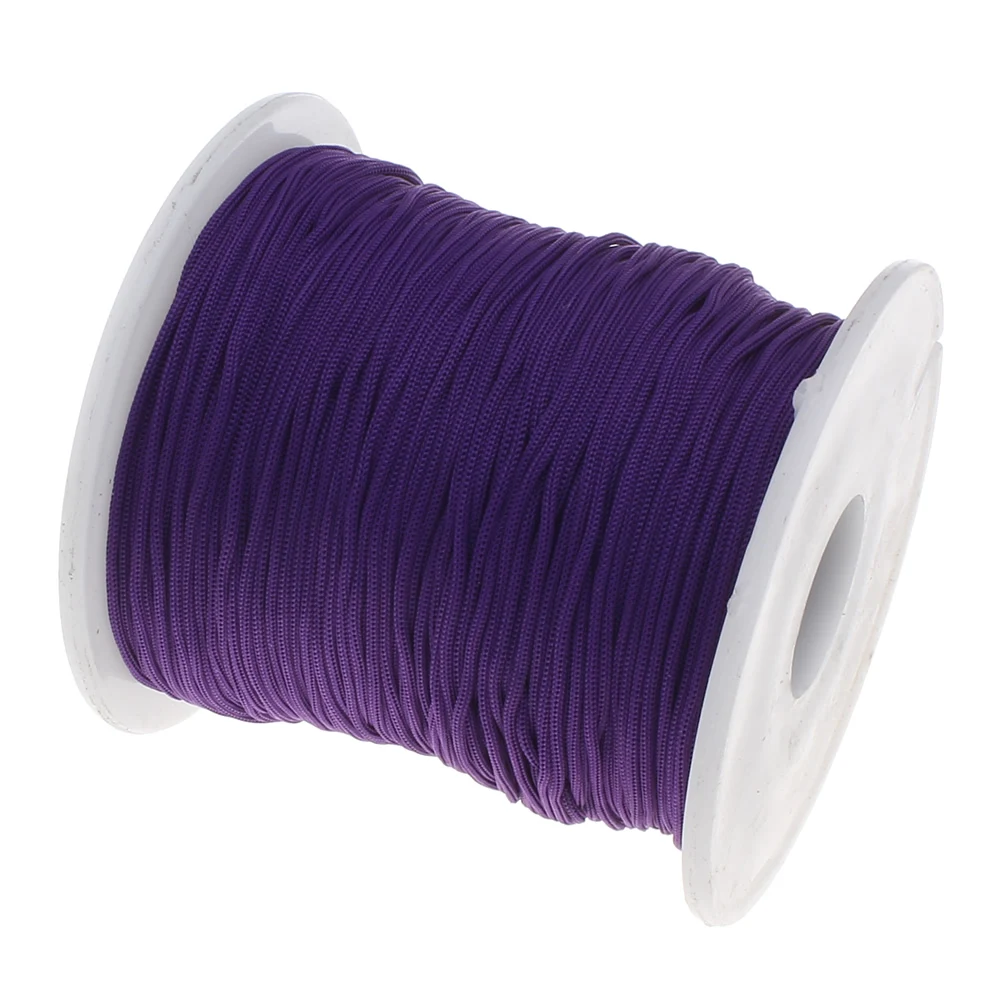 Атласный нейлоновый шнур идеально подходит для прорезывания зубов или сенсорного ожерелья s безопасный силиконовый шнур для прорезывания зубов DIY аксессуары - Цвет: dark purple