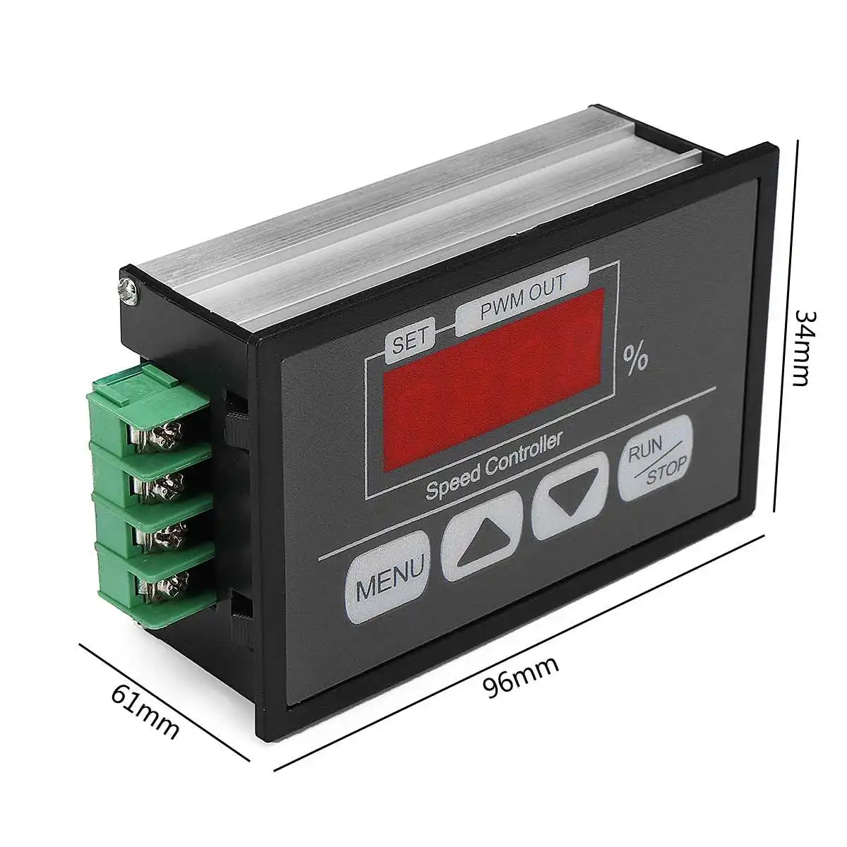 DC 6-12 В 30A PWM контроллер скорости двигателя Модуль DC Регулируемый светодиодный цифровой дисплей регулятор скорости регулятор мощности переключатель регулятора