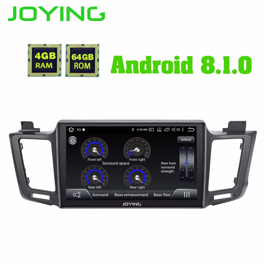 Discount 10.1"IPS 4GB+64GB Octa Core Autoradio Head Unit Android 8.1 Car Stereo For TOYOTA RAV4 2012-2018 Music GPS Player Built-in DSP 1