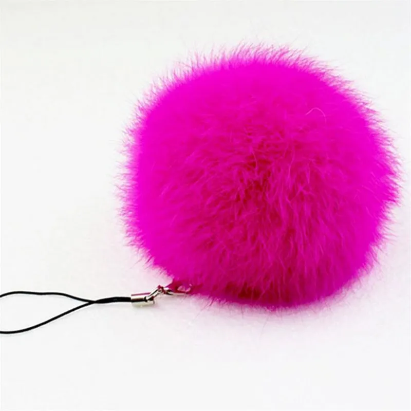 

2017 Trinket Lapin Pompons Bunny Keychains Rabbit Fur Keychain Fluffy Key Chains Cars Backpack Keyholder Pom Pom Keyrings