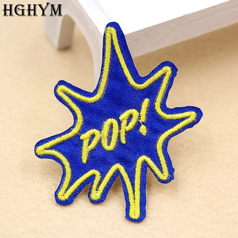 1Pc Badge Patch Embroidered Appliqued Motif Parches Iron On Patches For Clothes Stickers Dress Jeans Jacket Sewing Accessories | Дом и сад