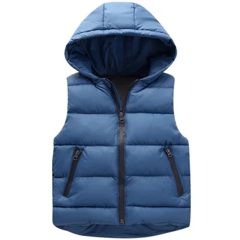 Vests Children Hoodies Warm Jacket Baby Girls Outerwear Coats Kids Vest Boys Hooded Jackets Autumn Winter Thicken Waistcoats 6