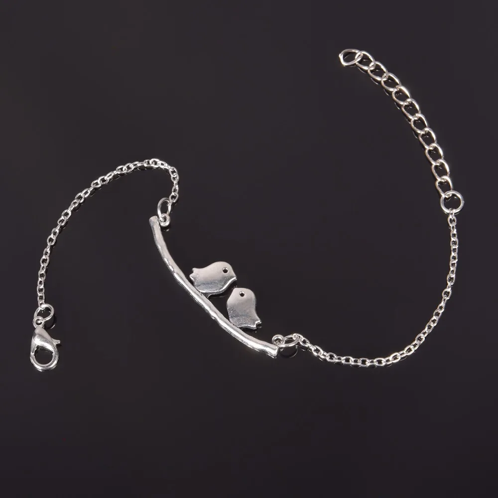 Simple Style Silver Plated Charm Bracelet Jewelry Gift Wedding Banquet Wholesale Top Quality 1 D2 19