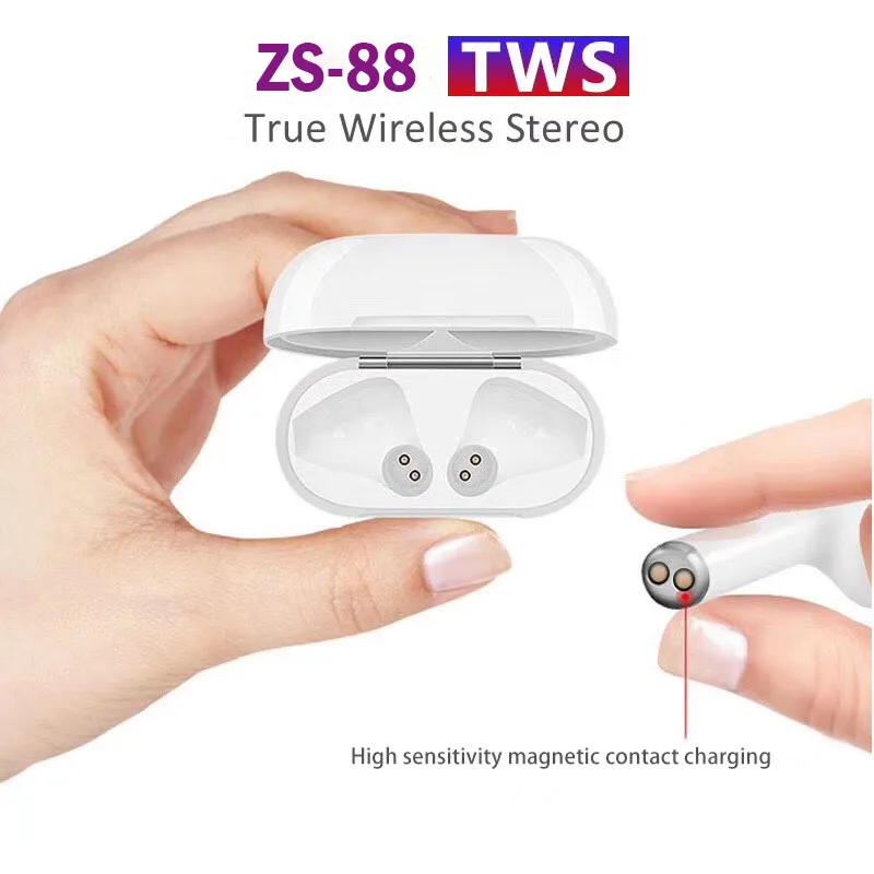 

Zs-88 tws 5.0 Bluetooth wireless headphone binaural call with charging box regardless of the main ear and auxiliary ear