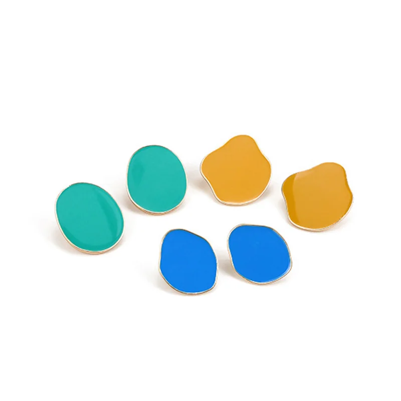 Girl Colorful Fashion Earring Women 925 Sterling Ear Drop Gifts Jewelry Girlfriend Stud Birthday Present 2019 New | Украшения и